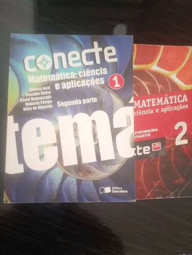 2 Livros de Matemática: Ciência e Aplicações - Editora Saraiva 
