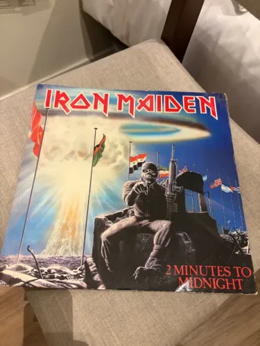 Iron Maiden 2 Minutes to Midnight 12" Original UK 1984