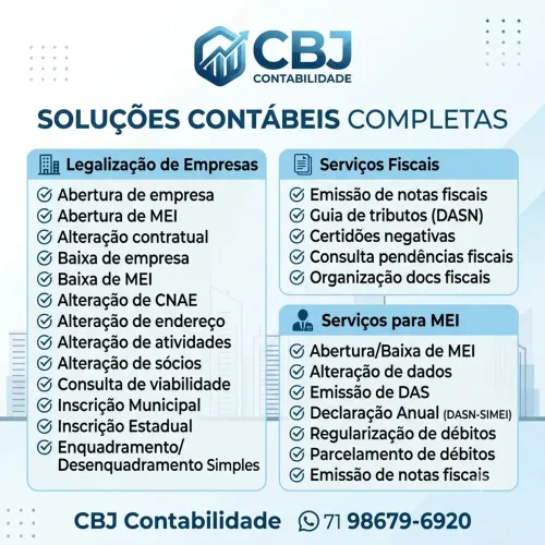 Contabilidade Online para MEI e Pequenas Empresas | Abertura, Baixa e Legalização