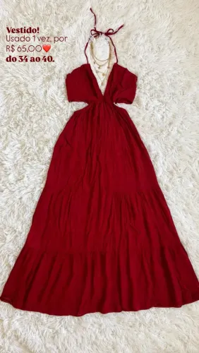 Vestido Vermelho Longo