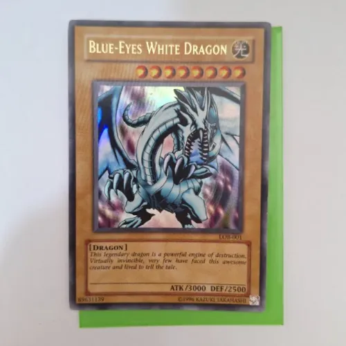 Carta Yugioh! Blue-Eyes White Dragon LOB-A001 Ultra Rare 1ª edição