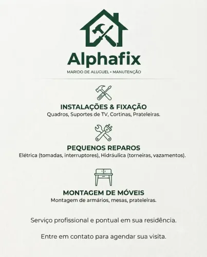 Marido de aluguel - Alphafix | Soluções Residenciais e Comerciais