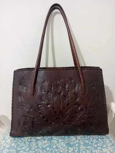 Bolsa de couro mexicana