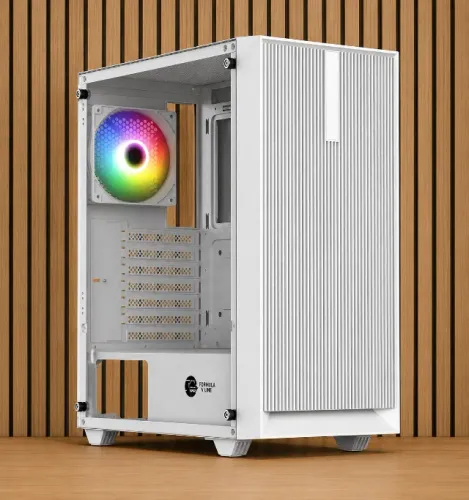 Gabinete desktop ninja Air X superframe branco com 4 fan Rgb