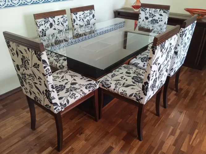 Marca Rudnick mesa de jantar com 6 cadeiras