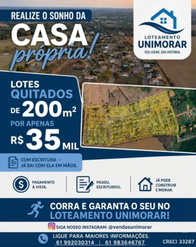 Lotes Escriturados! Valparaíso de Goiás 200mt