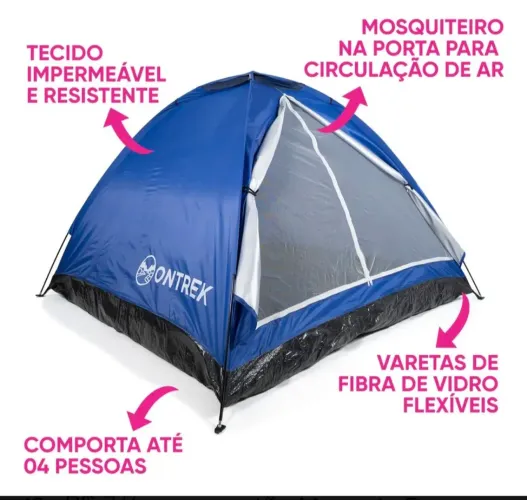 Barraca Acampamento Camping Iglu 4lugares Impermeável Ontrek