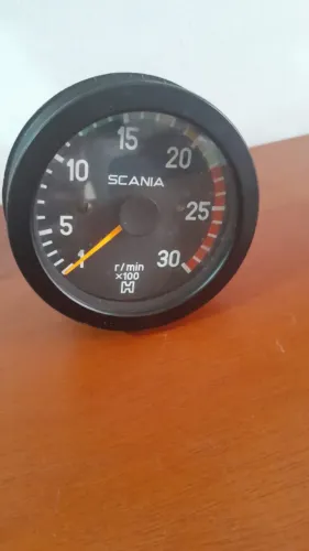Tacômetro Scania GSO-D Para Coleção Ou Decoração Anos 80 Vintage