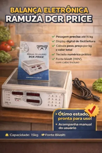 Balança Digital Comercial Ramuza DCR Price 15kg