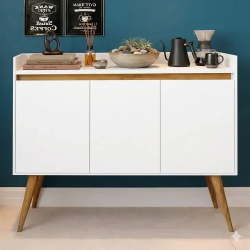 Buffet Gold 3 Portas. Com design elegante EM ESTOQUE 