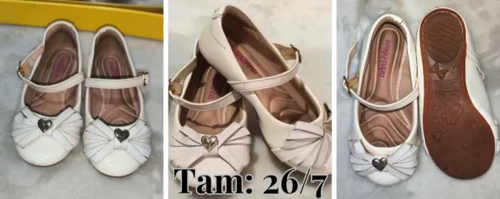 Sapatinho Molekinha Branco ? Tam. 26/27