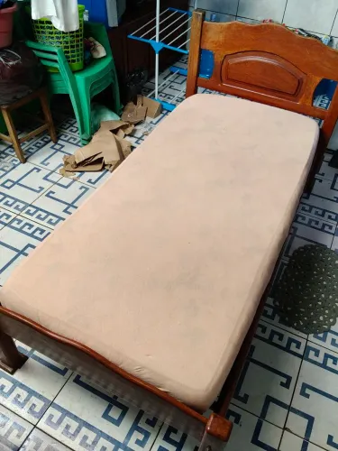 Cama De madeira de Solteiro e Colchão