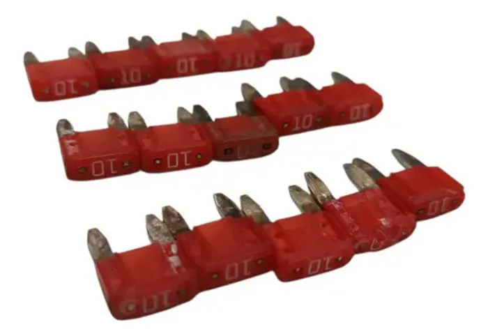 Kit 15 Mini Fusivel Vermelho 10a Vermelho