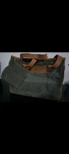 Bolsa em tela de nylon com carteira