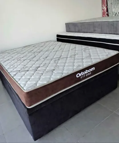 Cama casal D33 Ortobom 2 anos de garantia 