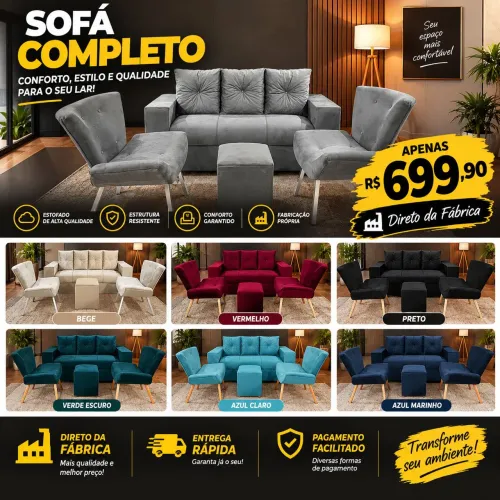 ? **SOFÁS DIRETO DA FÁBRICA!** ?
