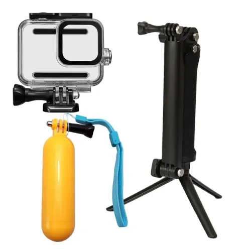 Kit 3 Way, Bastão Flutuante e Caixa Estanque para a GoPro HERO8 Black