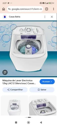 MÁQUINA DE LAVAR ROUPA ELETROLUX
