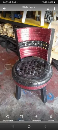 Cadeira de pneu super resistente