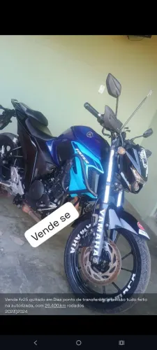 Vê de fz25 quitado em Dias revisão tudo feito na autorizada ponto transferência