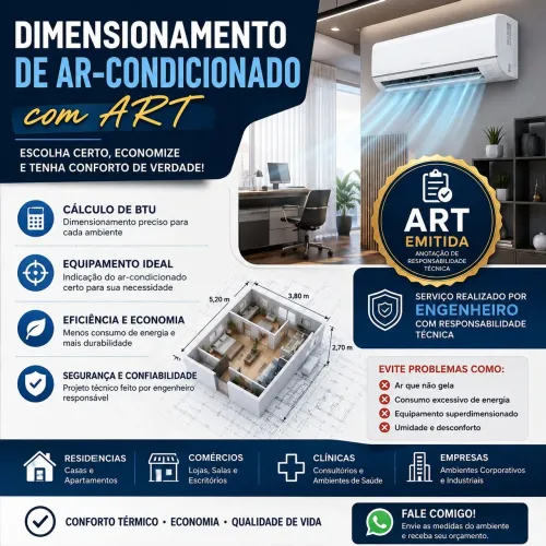 Dimensionamento Ar-Condicionado com ART