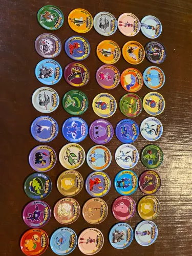 Tazos Pokémon Advanced Panini Antigo Novíssimo 