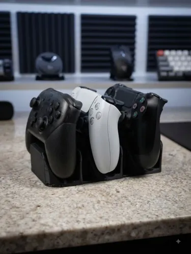Suporte para controles Playstation / Nintendo / XBox com 3 espaços