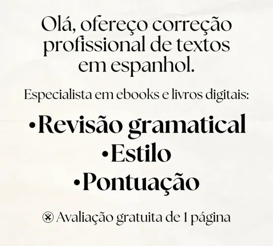 Correção de textos em espanhol
