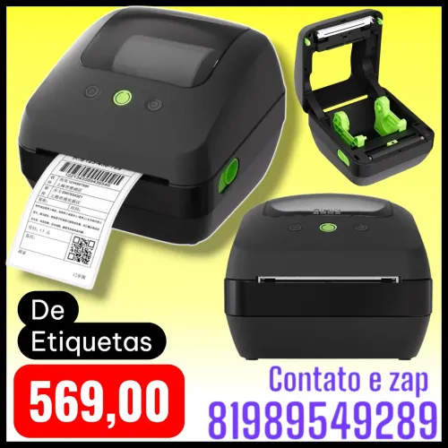 Impressora Térmica de Etiquetas 203 Dpi, 150mm/s Mdk-008 Bivolt Original