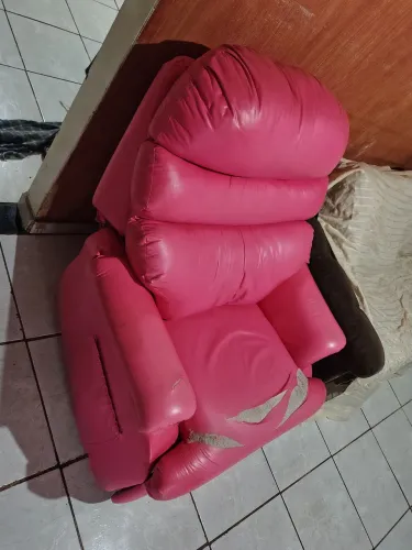 Poltrona Extensão De Cílios Reclinável Imperial Cor Rosa. <br>