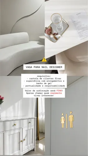 SUBLOCAÇÃO NAIL DESIGNER
