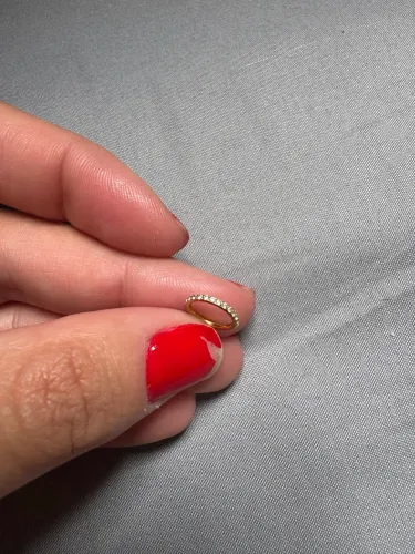 Piercing titânio argola cravejada