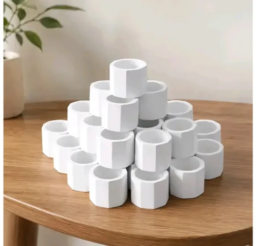 100 Vasinhos de Gesso Cru para Suculentas e Velas Decorativas