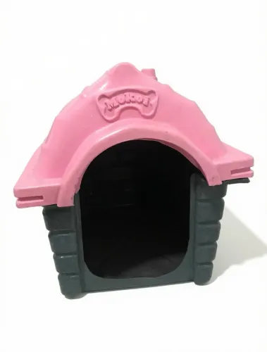 Casinha Mokoi p/Cachorro Convencional Plástica Rosa - Nº 1 [ACEITO NEGOCIAÇÕES]