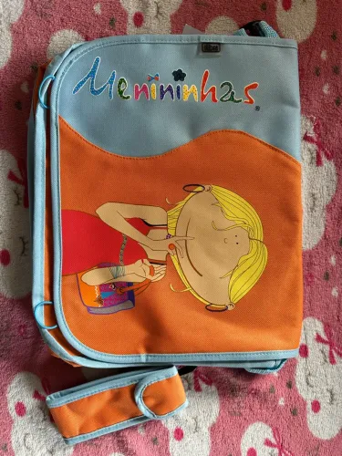 bolsa carteiro grande menininhas vintage 2006 papelaria anos 2000