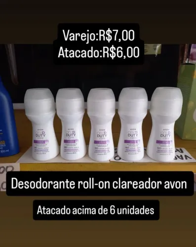 Desodorante roll-on clareador avon