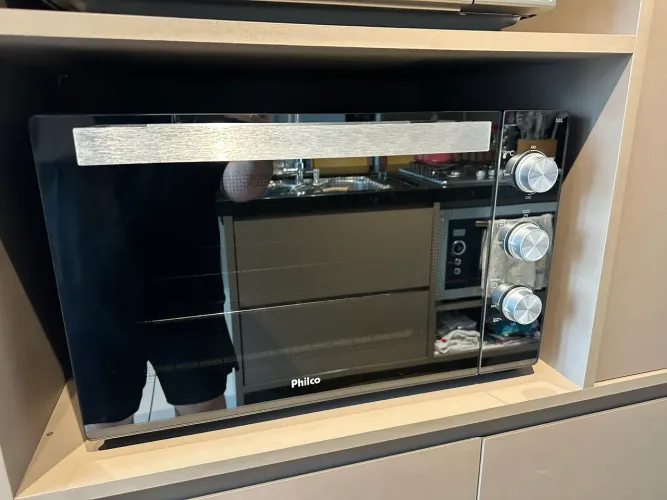 Forno elétrico 50 litros inox vidro