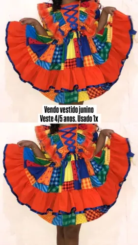 Vestido infantil menina