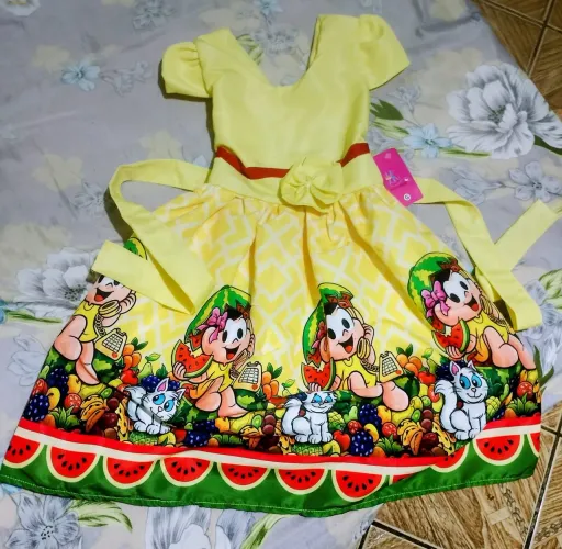 VESTIDO TEMÁTICO MENINA MAGALI NOVO