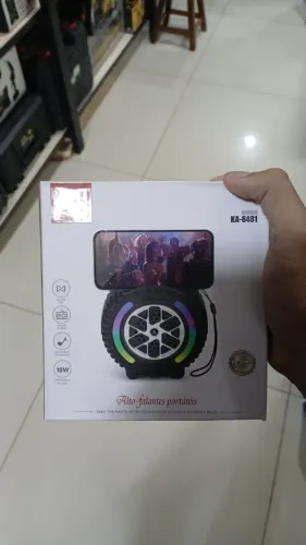 Alto falantes portáteis com função de rádio e 10w