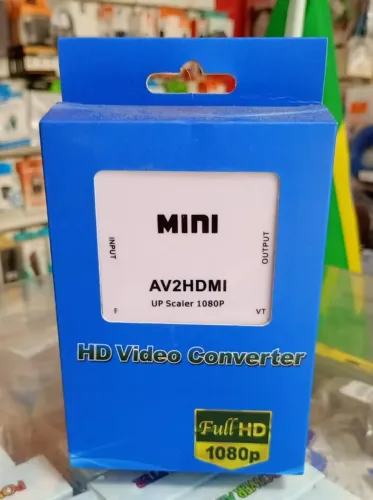 Conversor Mini AV para HDMI RCA para TV Moderna Smart Full HD 1080p - Novo