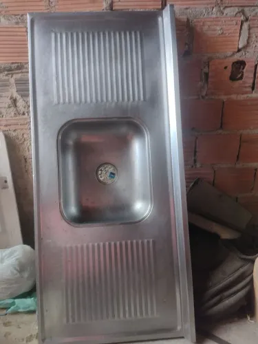 Pia de cozinha inox Mt,1,20