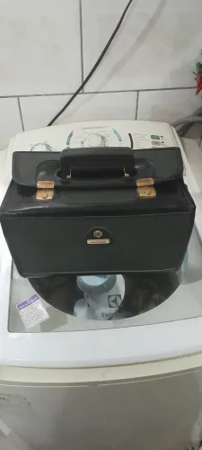 Maleta de couro de mão sansonite
