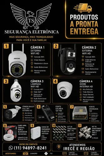 Câmeras wi-fi 