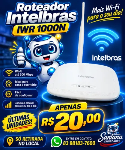 Roteador Intelbras IWR 1000N