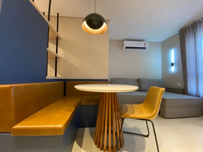 APARTAMENTO MOBILIADO PARA LOCAÇÃO 1 SUITE 1 VAGA LAZER COMPLETO EM LOURDES
