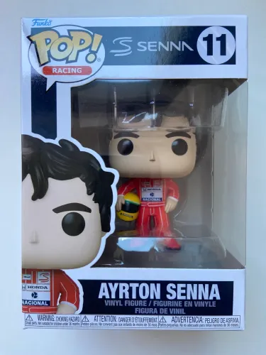 ORIGINAL FUNKO POP RACING FORMULA 1 - AYRTON SENNA 11 - NOVO NA CAIXA