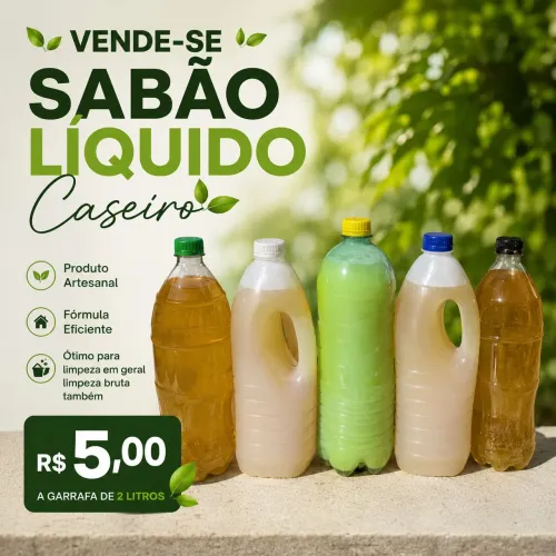 Vendo sabão caseiro líquido