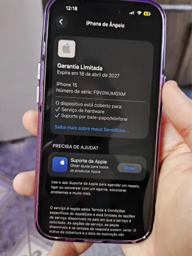 Apple Iphone 15 na garantia(3meses de uso)