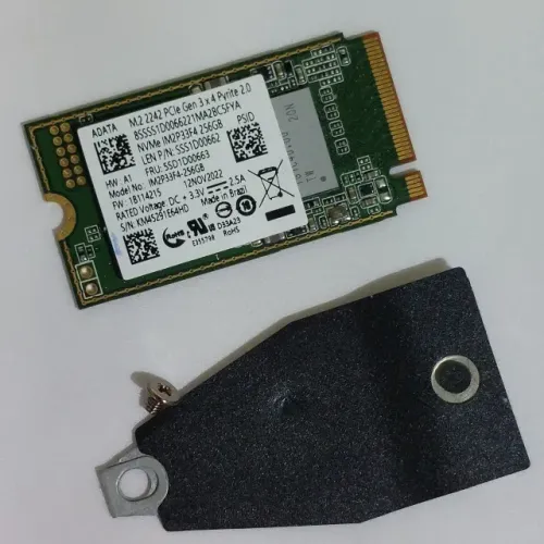 SSD M.2 2242 NVMe 256GB Adata PCIe Gen 3x4 (Compatível com Lenovo)
